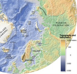 arctic bathymetry/topography