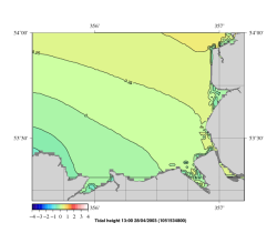 tidal elevation map
