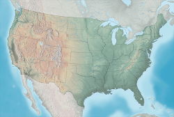 map of physical US